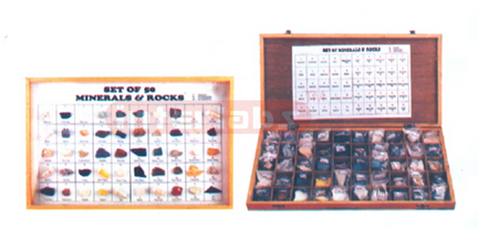 ROCKS AND MINERAL COLLECTION SET